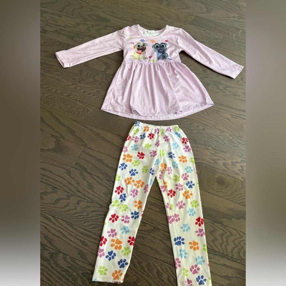 Disney Puppy dog pals outfit size 3t toddler girls clothes pants set spring